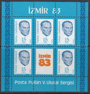 TÜRKEI  Block 23, Postfrisch **, Nationale Briefmarkenausstellung IZMIR ’83, 1983 - Blocks & Kleinbögen