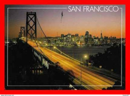 CPSM/gf  SAN FRANCISCO (Californie-Etats-Unis).  San Francisco Skyline And The Oakland Bay Bridge. .*888 - San Francisco