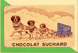 Buvard & Blotting Paper : Chocolat SUCHARD 3 Chiens Et Traineau - Chocolade En Cacao