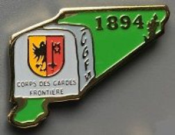 CORPS DES GARDES FRONTIERE - GENEVE - GENF - GENEVA -1894 - CGF VI - SUISSE - SCHWEIZ - BORNE -   (32) - Police