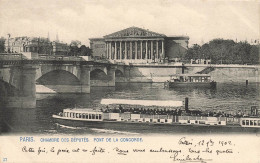 Paris * 7ème * La Chambre Des Députés Et Le Pont De La Concorde * Bateau Mouche Promenade - Distretto: 07