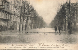 Paris * 9ème * Inondations De Paris , Janvier 1910 * Passerelle Boulevard Haussman * Crue - Distretto: 09