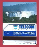 C3 100 U Waterfalls Cascade Chute CORTESIA Telecom Argentina - 3000 Ex - 1992 - URMET Neuve Mint (BG1216 - Argentinien