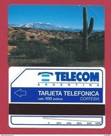 C5 100 U Desert CORTESIA Telecom Argentina - 3000 Ex - 1992 - URMET Neuve Mint (BG1216 - Argentinien