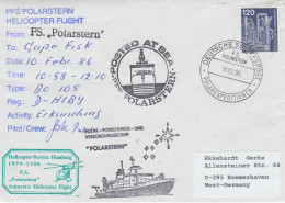 Germany  Heli Flight From Polarstern To Cape Fisk  10 FEB 1982 1986 Ca Polarstern 10.02.1986 (ST166B) - Polar Flights