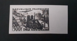 POSTE AERIENNE VUE STYLISEE De PARIS 500 F NOIR ESSAI NEUF** NON ÉMIS (REPRODUCTION) - 1927-1959 Neufs