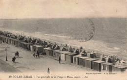 FRANCE - MALO LES BAINS - Vue Générale De La Plage à Marée Haute - LL - Edit. "La Civette" - Carte Postale Ancienne - Dunkerque