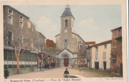 CPA 84 BEAUMES DE VENISE  PLACE DE L'EGLISE ROMAINE ETAT - Beaumes De Venise