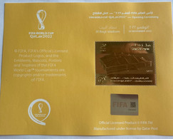 2022 Qatar FIFA World Cup Opening Ceremony Gold Stamp Bloc Football Calcio Soccer Stamp With Hologram  & QR Code - 2022 – Qatar