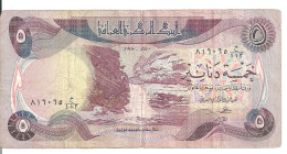 IRAK 5 DINARS 1980-82 VF P 70 - Iraq