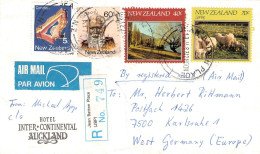 NEW ZEALAND - REGISTERED AIRMAIL 1983 - KARLSRUHE/DE / *191 - Cartas & Documentos