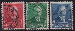 LITHUANIA 1934 - Canceled - Sc# 283-285 - Lituanie