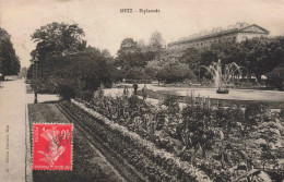 FRANCE - Metz - Esplanade - Edit. Forissier - Fontaine - 1923 - Carte Postale Ancienne - Metz