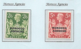 GB George Vl -   "ARMS"  MOROCCO AGENCIES  -  High Values (3)   MINT HINGED - See Scans - Nuevos