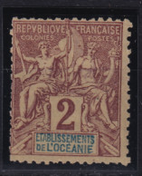 OCÉANIE 1892 - MLH - YT 2 - Unused Stamps