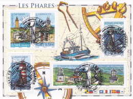 Bloc Les Phares 2007 Oblitéré 1er Jour Sur Les Timbres - Oblitérés