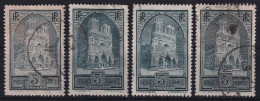 FRANCE 1929/31 - Canceled - YT 259, 259a, 259b, 259c - Cathédrale De REims - Type I-IV - Gebruikt