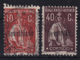 PORTUGAL 1929 - Canceled - Sc# 490, 493 - Gebruikt
