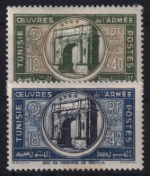 TUNISIE 1948 - MLH - YT 326, 327 - Nuevos