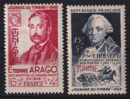 TUNISIE 1948/49 - MLH - YT 324, 328 - Nuevos