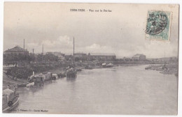 CPA Chine. TIENTSIN - Vue Sur Le Pei Ho, Décembre 1912 Pour Le Commandant Rouvellou Limoges - China