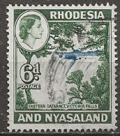 YT N° 25 - Oblitéré -  Chutes Victoria - Rhodesia & Nyasaland (1954-1963)