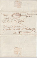 1800 (AN9) - ARMEE D'OBSERVATION DU MIDI - LETTRE De SIENNE ! RARE IND 24 => MANTOUE - SIGNATURE FRANC-MACON - Army Postmarks (before 1900)
