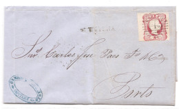 Portugal, 1862, # 13, Para O Porto - Lettres & Documents