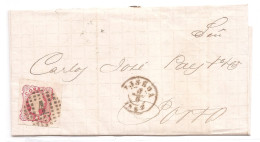 Portugal, 1862, # 13, Para O Porto - Briefe U. Dokumente