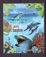 BURUNDI 2012 PROTECTION DE LA NATURE-DAUPHINS  YVERT N°B228 NEUF MNH** - Dauphins