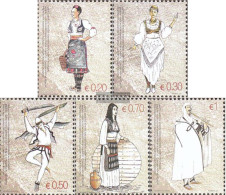 Kosovo 74-78 (complete Issue) Unmounted Mint / Never Hinged 2007 Costumes - Nuovi