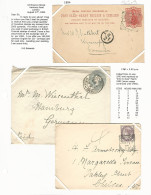 40324 ) GB UK Cover  Exhibition Page  See Scans 1894 X3 - Briefe U. Dokumente