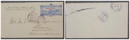 O) 1896 HAWAII, HONOLULU,  VIEW OF HONOLULU  5c,  PROVISIONAL GOVERNMENT 1898 OVERPRINTED IN RED, VIA SWITZERLAND,  TO B - Hawaii