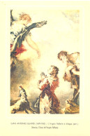 Delcampe - 21232 " GIAN ANTONIO GUARDI-L'ANGELO RAFFAELE SI DILEGUA(PARTIC.) "FOTOCROMOLITHOGRA SU CARTONCINO FIA Cm 14 X 19 CIRCA - Autres & Non Classés