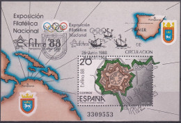 ESPAÑA 1988 Nº HB-2956 USADO 1º DIA - Gebruikt