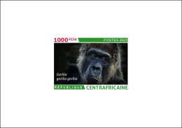 CENTRAL AFRICAN CENTRAFRICAINE 2023 - DELUXE PROOF - GORILLAS GORILLA GORILLE GORILLES APES - BIODIVERSITY - MNH - Gorilles