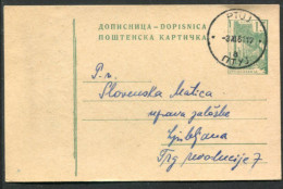 YUGOSLAVIA 1959 Buildings 15 (d) Postal Stationery Card, Used.  Michel P159a - Postal Stationery