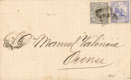 50651. Carta Entera  VIGO (Pontevedra) 1874. Sello Impuesto Guerra - Cartas & Documentos