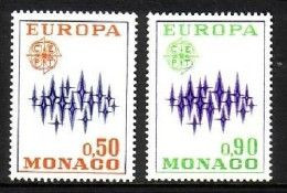 Monaco 1972 Europa CEPT (**)  Mi 1038-39 - €3,-, Y&T 883-84 - € 5,- - 1972