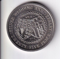 MONEDA DE ISLA DE MAN DE 25 PENCE DEL AÑO 1972 (COIN) - Île De  Man