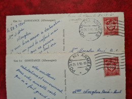 CONSTANCE POSTE AUX ARMEES 1960 F. M . LES 2 - Other & Unclassified