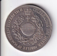 MONEDA DE REINO UNIDO SILVER JUBILEE H.M. QUEEN ELIZABETH II 1952-1977 (COIN) - Otros & Sin Clasificación