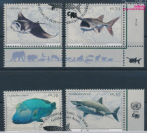 UNO - Wien 844-847 (kompl.Ausg.) Gestempelt 2014 Fische (10100697 - Gebraucht