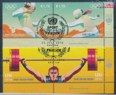 UNO - Wien 920-923 Paare (kompl.Ausg.) Gestempelt 2016 Olympische Sommerspiele (10100601 - Used Stamps