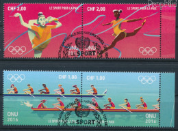 UNO - Genf 956-959 Paare (kompl.Ausg.) Gestempelt 2016 Sport Für Den Frieden (10054799 - Used Stamps