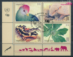 UNO - New York 1653-1656 Viererblock (kompl.Ausg.) Gestempelt 2018 Gefährdete Arten (10115324 - Used Stamps