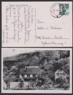 Waldkirch Breisgau Gasthaus Zum Felsenkeller, Gasthof 1947 Mit 12 Pf Johann Peter Hebel Ausgabe Baden, Fotokarte - Waldkirch