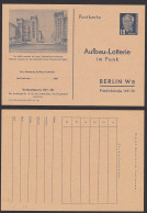 Germany East Berlin Stalinallee Peace Friedensvertrag Aufbau-Lotterie Im Funk DDR FP1, Unused - Cartes Postales - Neuves