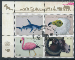 UNO - New York 1731-1734 Viererblock (kompl.Ausg.) Gestempelt 2020 Gefährdete Arten (10115310 - Used Stamps