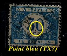 Taxe N° 7 Obl . - Point Bleue Entre 3 Et 0 - Sonstige & Ohne Zuordnung